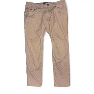 Kuhl Free Kanvus Jeans Mens 36x28 Beige Canvas Relaxed Fit Outdoor Hiking Pants